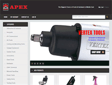 Tablet Screenshot of apextools.com